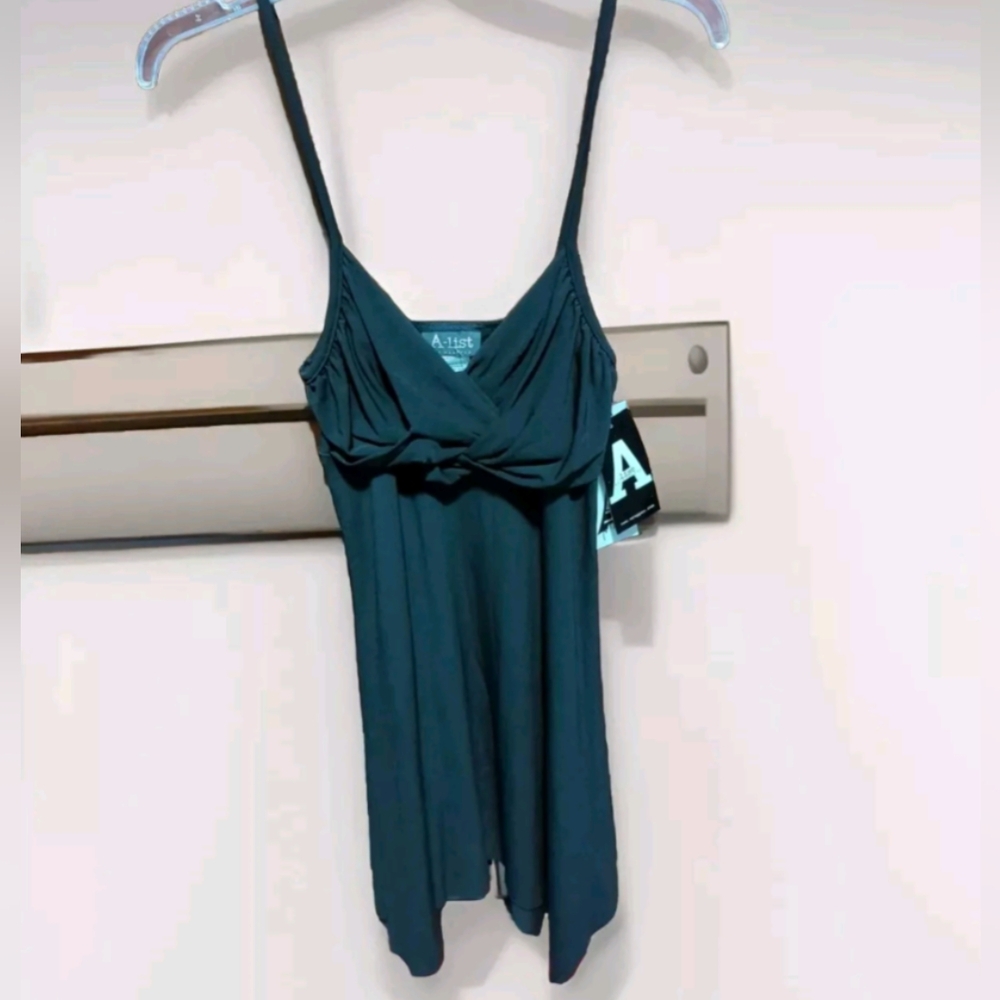 Formal Dress Asymmetrical Length Black Tie Event- Party By  Wrapper  Sz. Med NWT